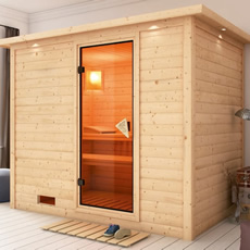 ᐅ Sauna finlandese tradizionale Fiordaliso in massello 40 mm